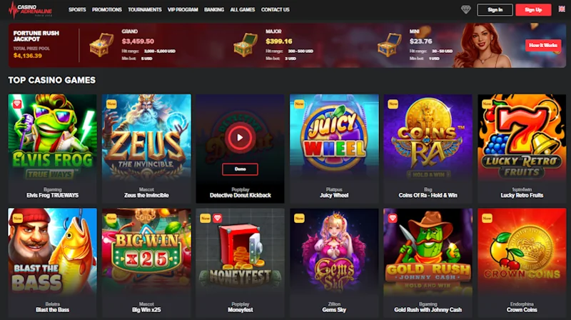 Casino Adrenaline games